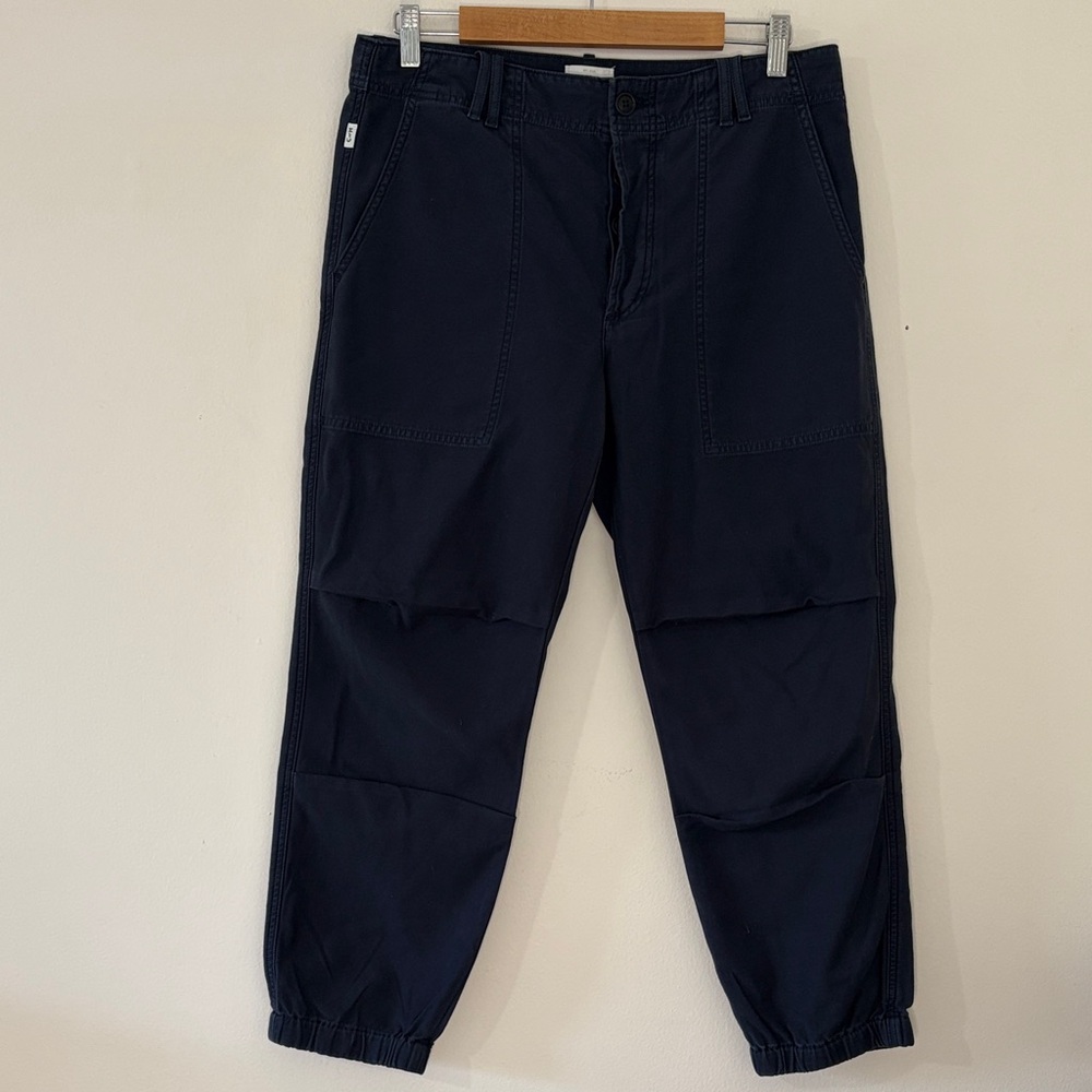NEW Citizens of Humanity Agni Utility Pants Washed Marine Blue Joggers Cotton 29